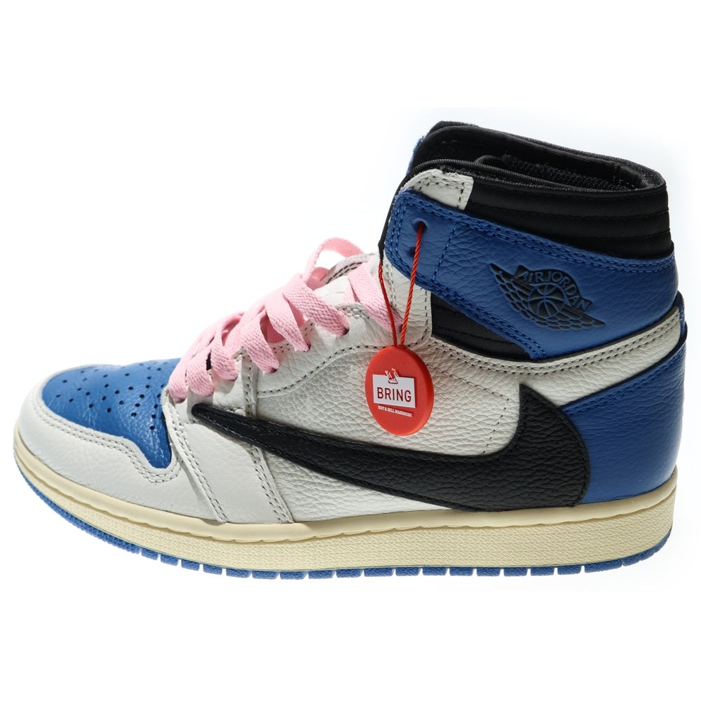 トラヴィススコット×フラグメント×ナイキエアジョーダン1 HIGH OG SP NIKE(ナイキ) ×TRAVIS SCOTT FRAGMENT DESIGN AIR JORDAN 1 HIGH OG SP