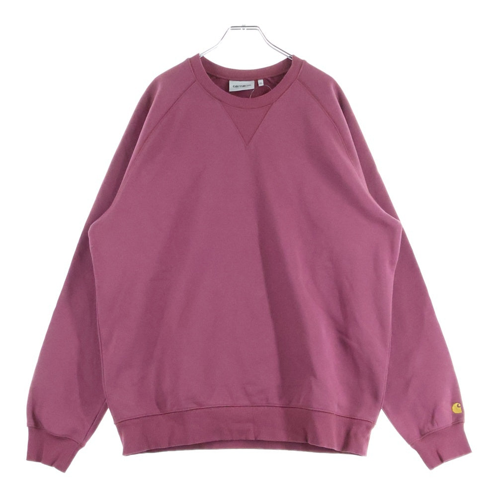 CARHARTT(カーハート) CHASE SWEATSHIRT クルーネック ラグランスリーブ コットン チェイス スウェット シャツ パープル 81274.23TRHK04374.0324