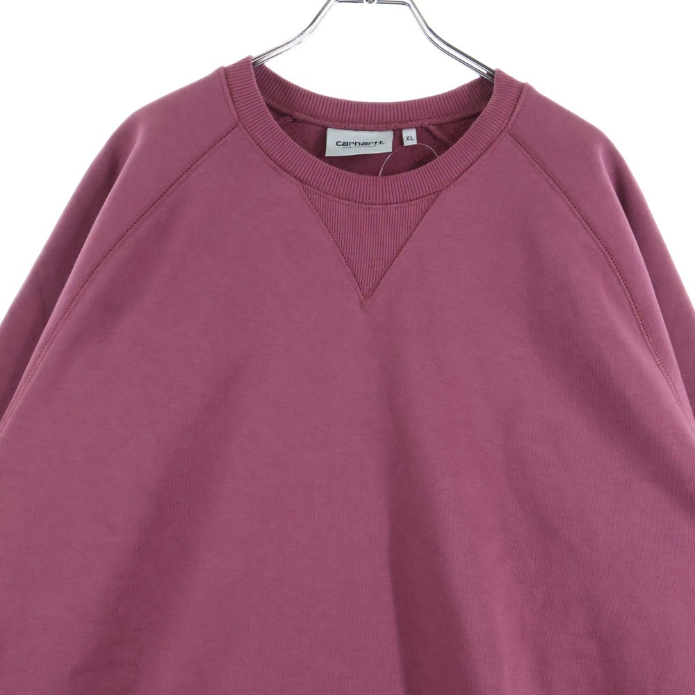 CARHARTT(カーハート) CHASE SWEATSHIRT クルーネック ラグランスリーブ コットン チェイス スウェット シャツ パープル 81274.23TRHK04374.0324