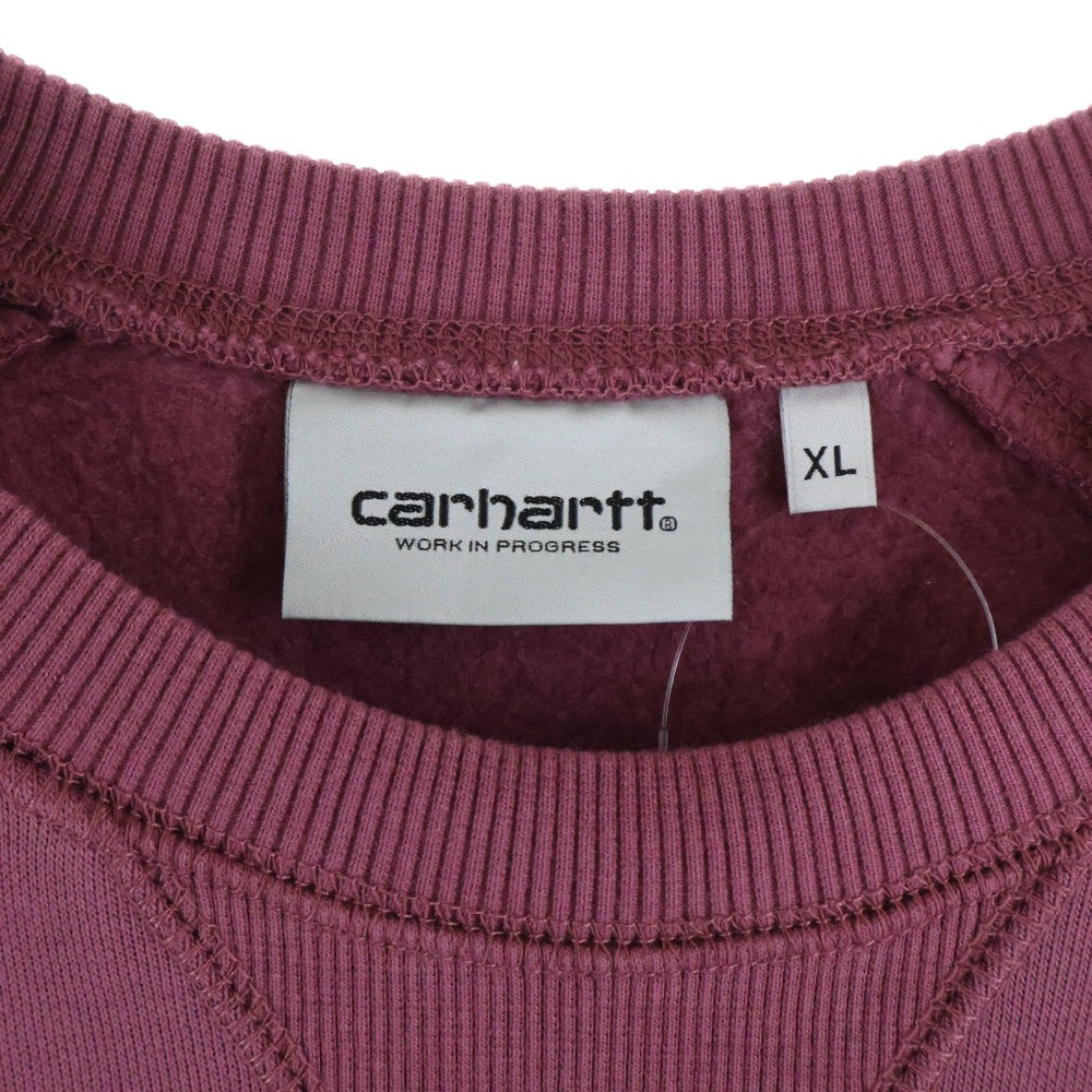 CARHARTT(カーハート) CHASE SWEATSHIRT クルーネック ラグランスリーブ コットン チェイス スウェット シャツ パープル 81274.23TRHK04374.0324