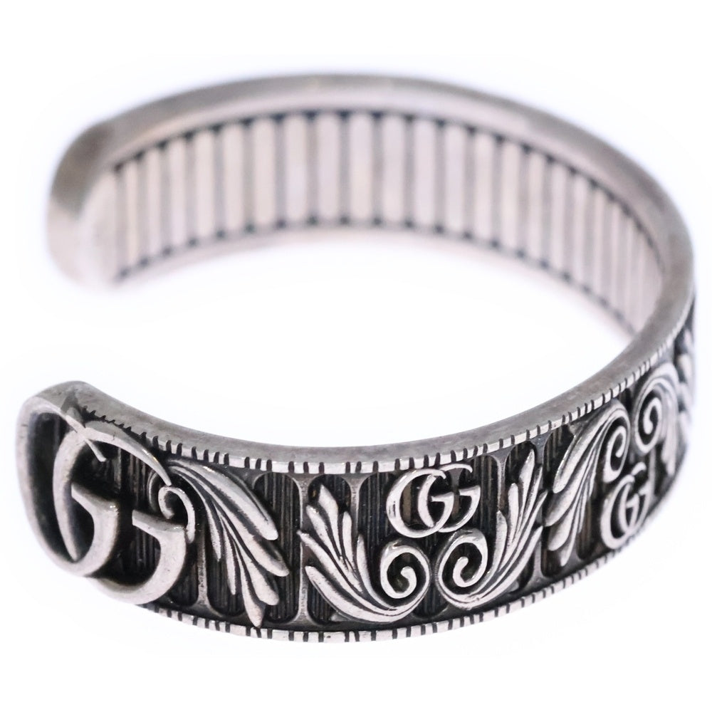 GUCCI(グッチ) GG リーフモチーフ バングル ブレスレット シルバー 551907 J8400 0811