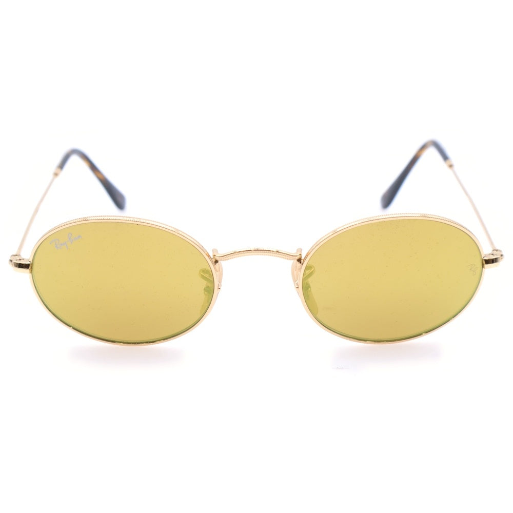 Ray Ban(レイバン) OVAL FLAT LENSES オーバルフレーム フラット ゴールドレンズ サングラス メガネ ゴールド RB3547-N