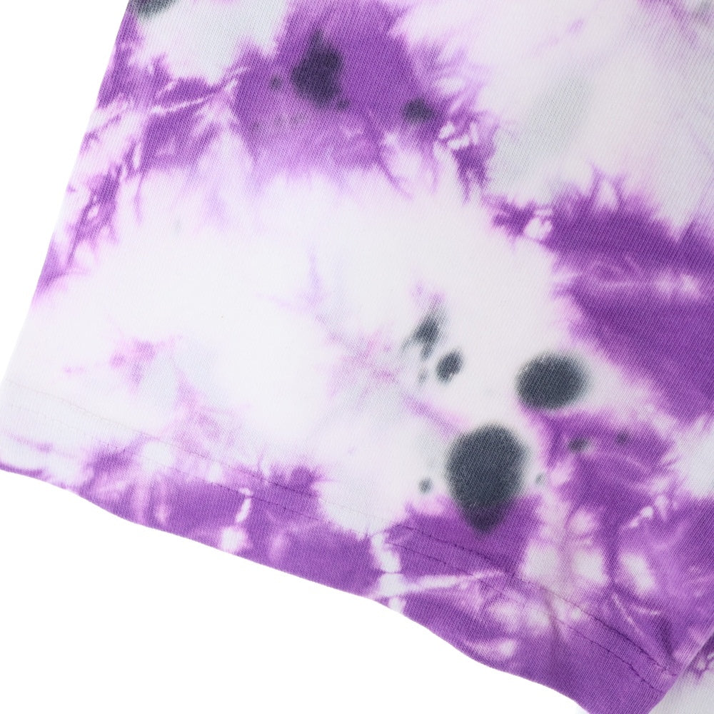 RVCA(ルーカ) SKULL AND ROSES POCKET S/S TEE スカル アンド ロージズ プリント クルーネック 半袖Tシャツ カットソー ホワイト/パープル BB041-210