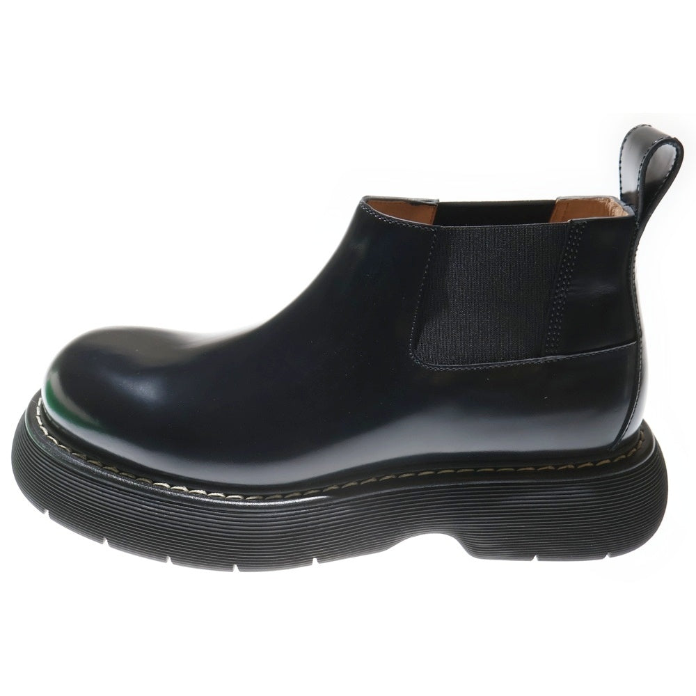 BOTTEGA VENETA(ボッテガヴェネタ) BOUNCE SWELL ANKLE CHELSEA BOOTS カーフスキン バウンス スウェル アンクル チェルシー ブーツ ブラック 212798M223067