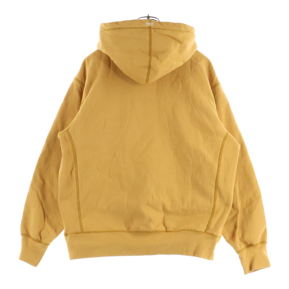 SUPREME(シュプリーム) 21AW Box Logo Hooded Sweatshirt ボックスロゴ スウェットプルオーバーパーカー フーディー イエロー
