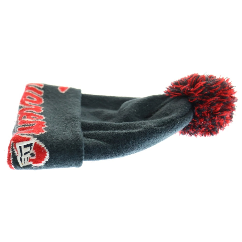 SUPREME(シュプリーム) 19AW ×NEW ERA Script Cuff Beanie ニューエラ スクリプトカフ ビーニー ブラック/レッド