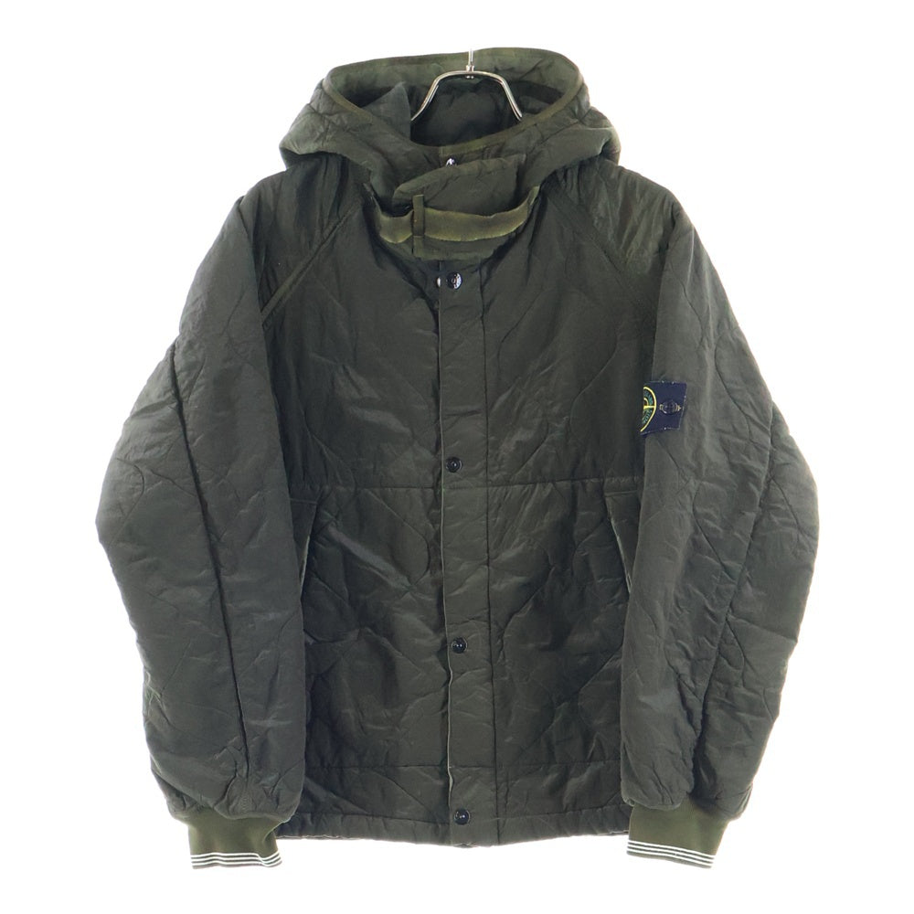 STONE ISLAND(ストーンアイランド) 05AW NYLON METAL JACKET フーデッドキルティングジャケット オリーブ