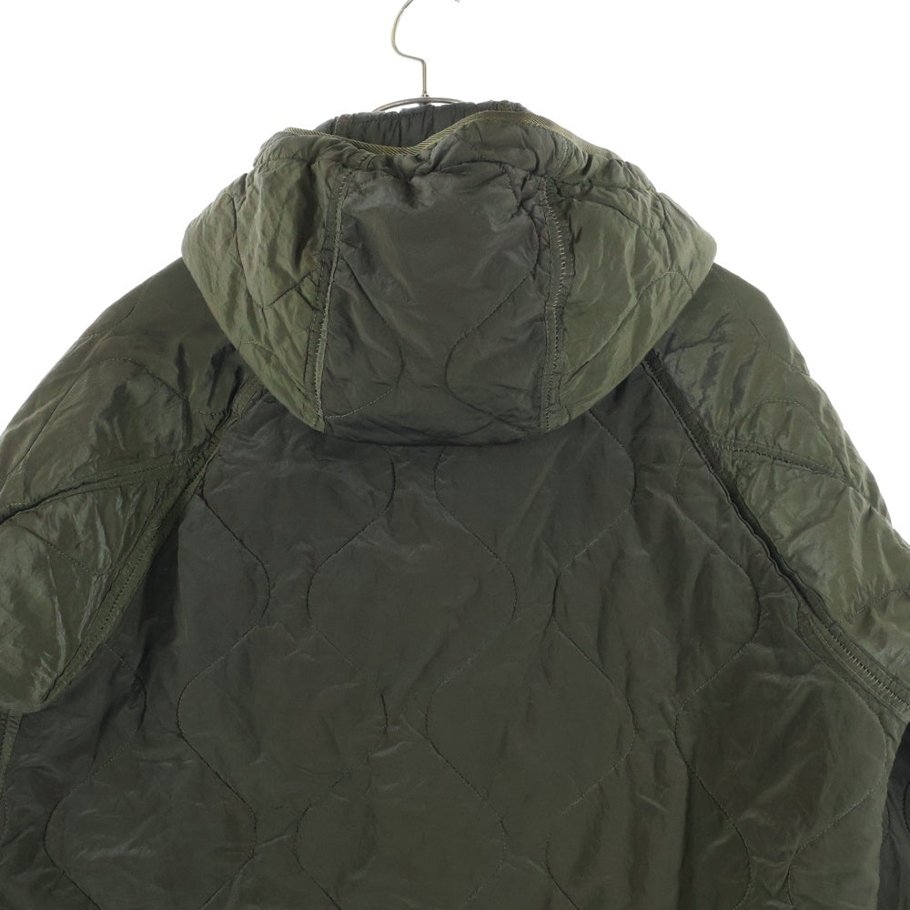 STONE ISLAND(ストーンアイランド) 05AW NYLON METAL JACKET フーデッドキルティングジャケット オリーブ