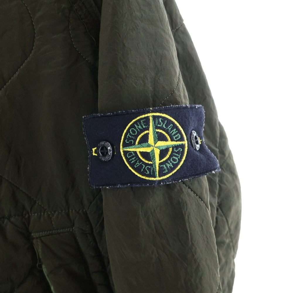 STONE ISLAND(ストーンアイランド) 05AW NYLON METAL JACKET フーデッドキルティングジャケット オリーブ