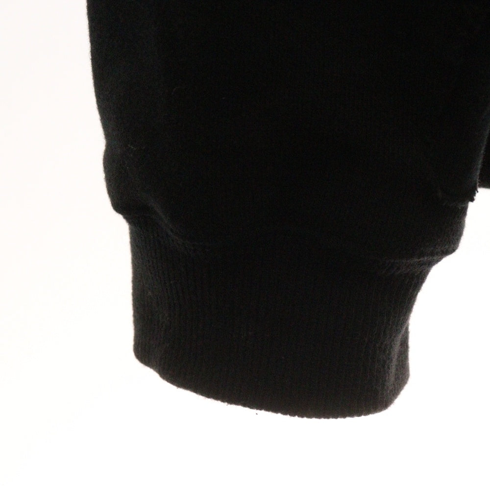 WIND AND SEA(ウィンダンシー) 22SS ×WILDSIDE YOHUJI YAMAMOTO DAMAGE CUTTING SHIRT ヨウジヤマモト ダメージ加工 カッティング クルーネック スウェット トレーナー ブラック