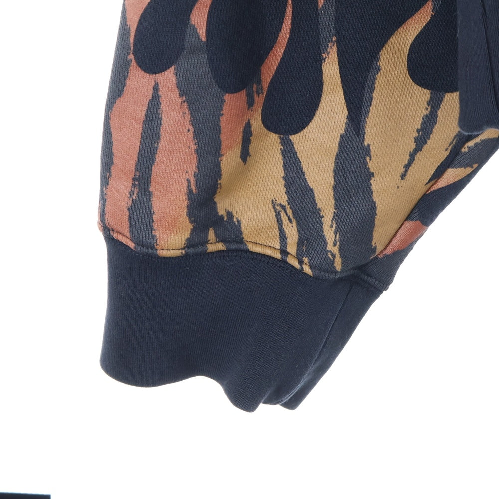 Palm Angels(パームエンジェルス) 20AW FLAME PRINT PARKA フレームプリント スウェット プルオーバーパーカー ブラック PMBB058E20FLE001