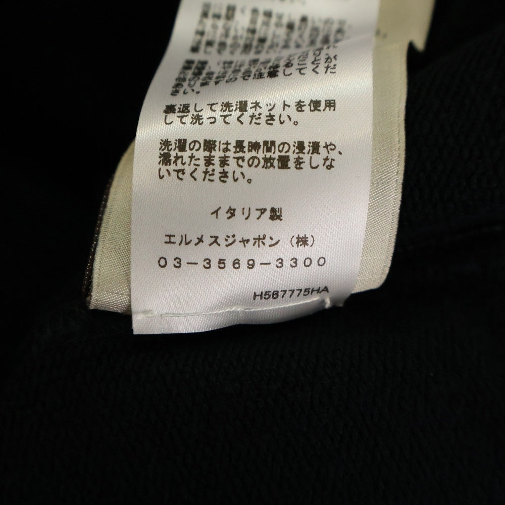 HERMES(エルメス) C.D.S CREWNECK SWEATER 胸ロゴデザイン クルーネック スウェット セーター ネイビー