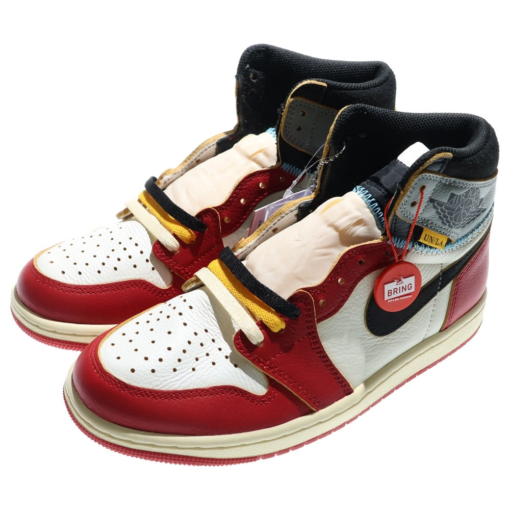 NIKE(ナイキ) ×UNION AIR JORDAN 1 HIGH Chicago/Shadow ユニオン エアジョーダン 1 ハイカットスニーカー マルチカラー US8/26cm HV8563-600