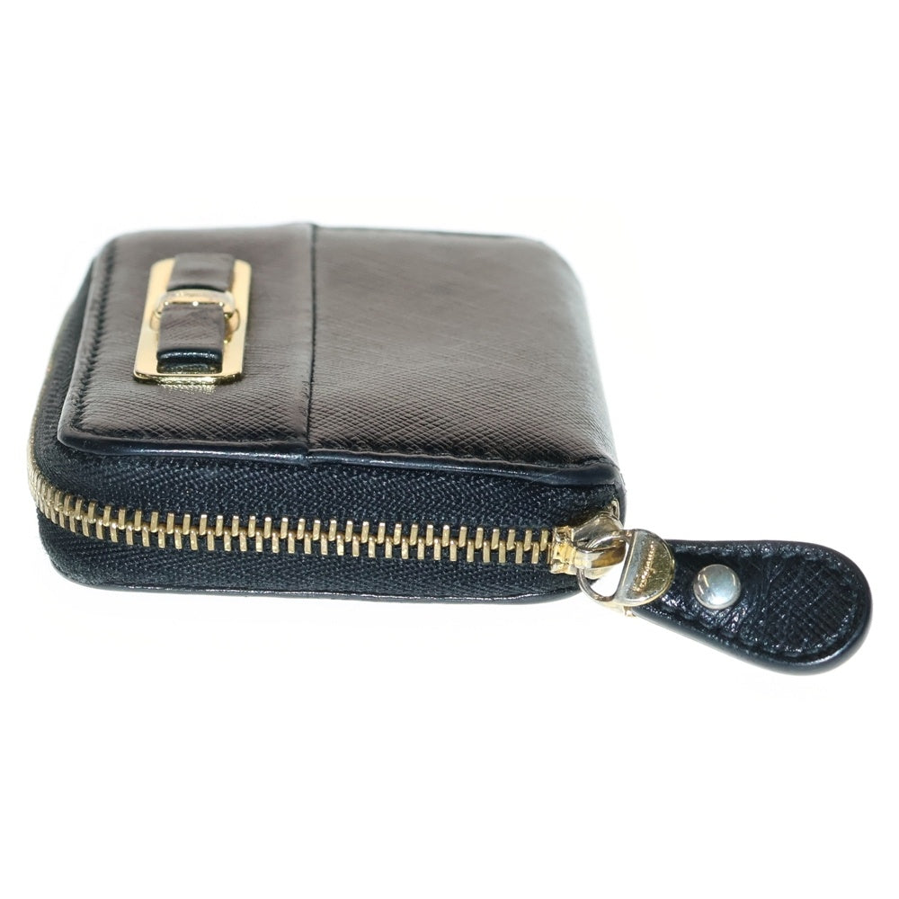 Salvatore Ferragamo(サルヴァトーレ フェラガモ) RIBBON COIN CASE リボンモチーフ ロゴデザイン レザー コインケース 財布 ブラック KB-22C128