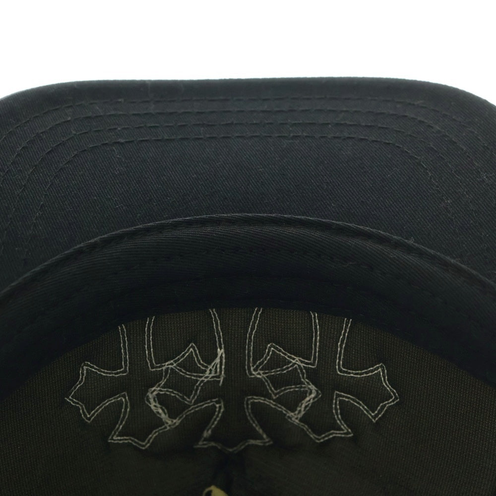 CHROME HEARTS(クロムハーツ) TRUCKER CAP セメタリークロスパッチ メッシュトラッカーキャップ ホワイト/ブラック