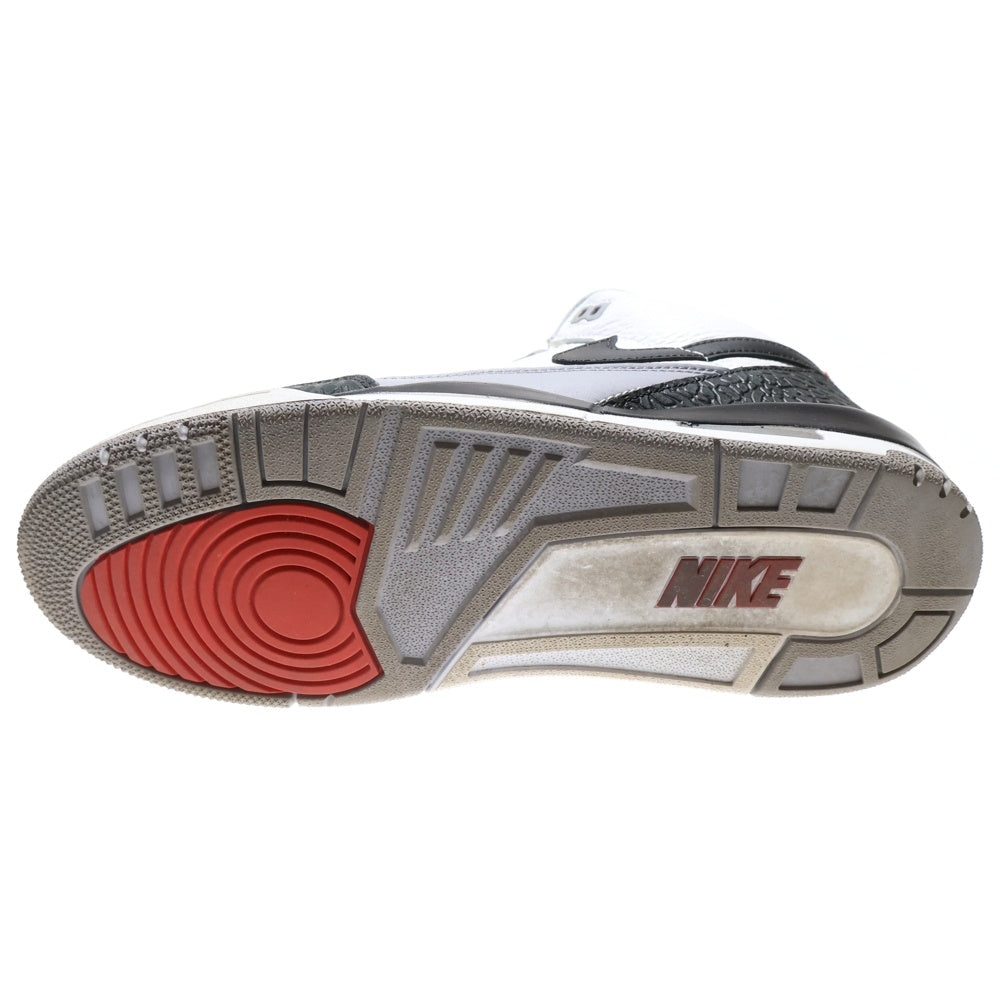 NIKE(ナイキ) AIR JORDAN 3 RETRO TINKER HATFIELD エアジョーダン3 レトロ ティンカー ハッドフィールド ミッドカットスニーカー ホワイト/ブラック US11/29cm AQ3835-160
