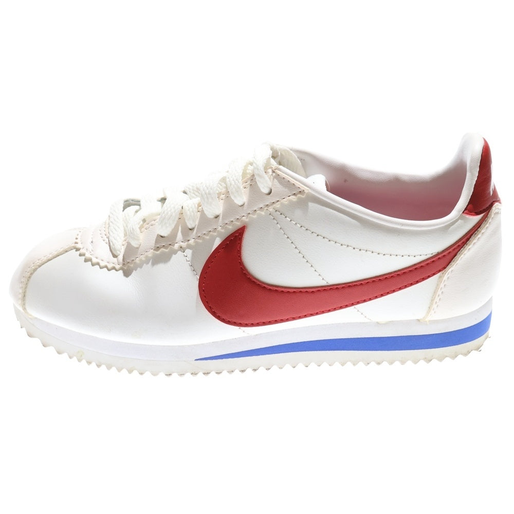 NIKE(ナイキ) WMNS CLASSIC CORTEZ LEATHER ウィメンズ クラシック コルテッツ レザー ローカットスニーカー ホワイト/レッド US6/23cm 807471-103
