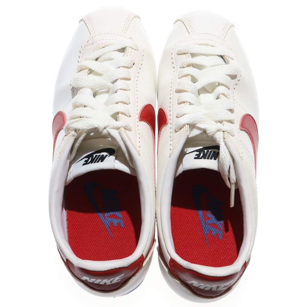NIKE(ナイキ) WMNS CLASSIC CORTEZ LEATHER ウィメンズ クラシック コルテッツ レザー ローカットスニーカー ホワイト/レッド US6/23cm 807471-103
