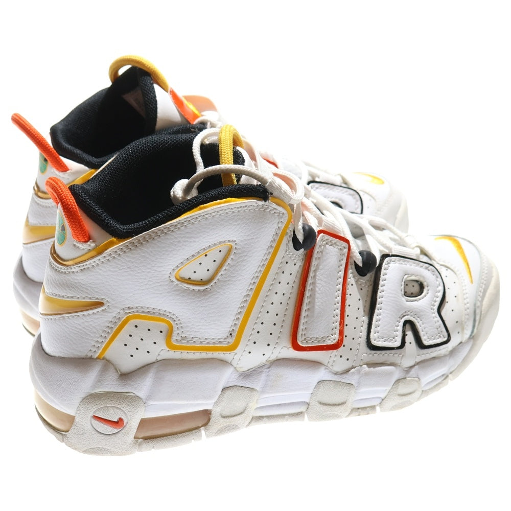 NIKE(ナイキ) GS AIR MORE UPTEMPO RAYGUNS エア モア アップテンポ レイガンズ ハイカットスニーカー シューズ キッズ ホワイト US5Y/23.5cm DD9282-100