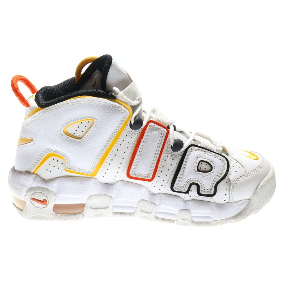 NIKE(ナイキ) GS AIR MORE UPTEMPO RAYGUNS エア モア アップテンポ レイガンズ ハイカットスニーカー シューズ キッズ ホワイト US5Y/23.5cm DD9282-100