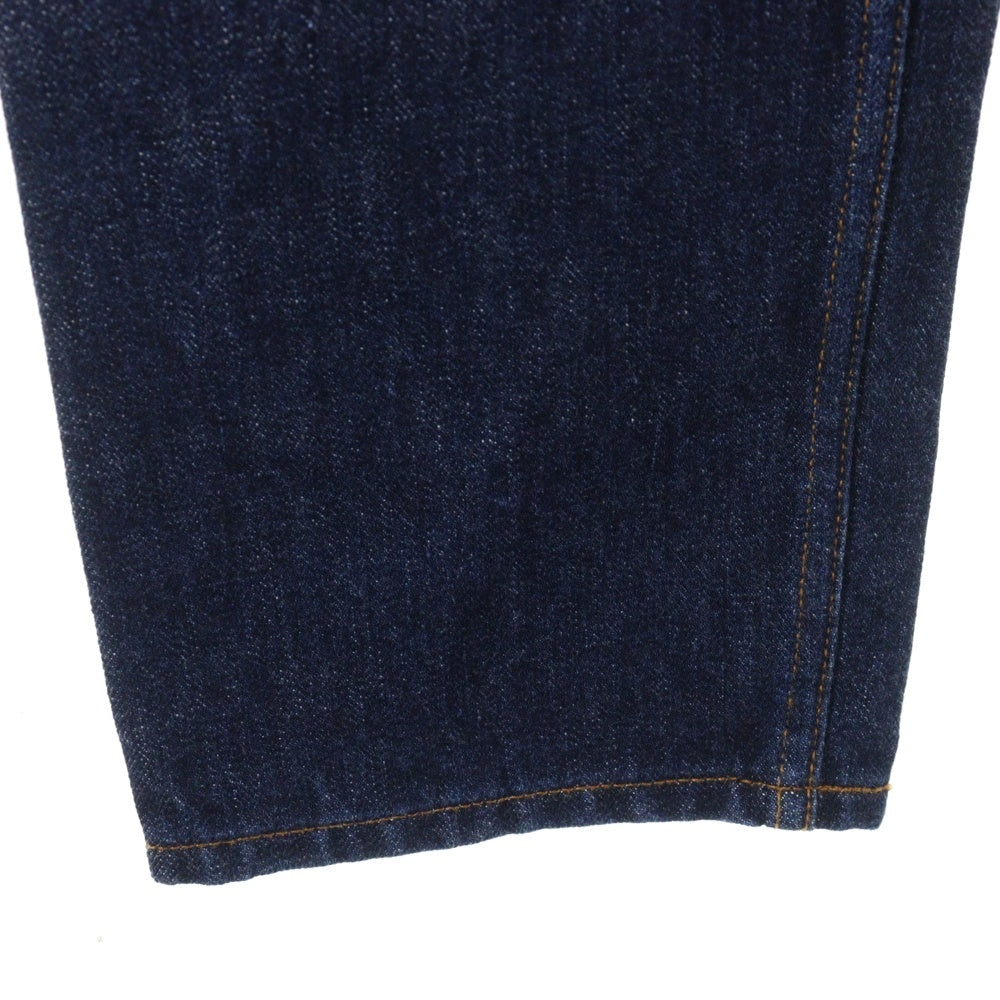 STABILIZER GNZ(スタビライザージーンズ) イエローステッチ ロゴデザインボタン マルチポケット ジップアップ デニムパンツ インディゴ O-11