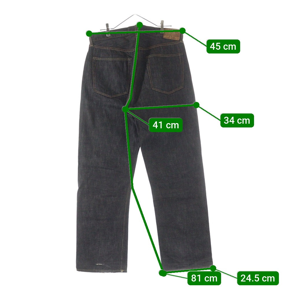 Buzz Rickson's(バズリクソンズ) LOT 019 大戦モデル ヴィンテージ復刻 ボタンフライ デニムパンツ ブラック