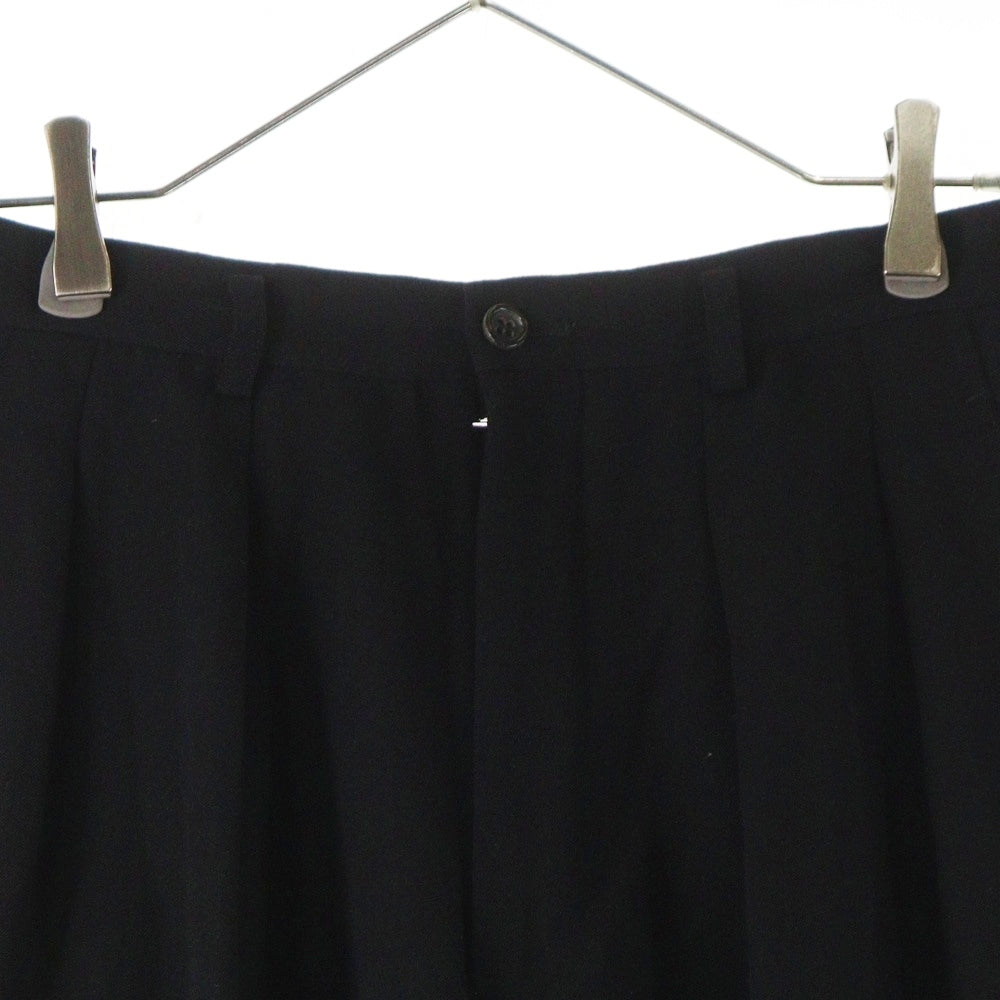COMME des GARCONS HOMME PLUS(コムデギャルソンオムプリュス) マルチポケット 2タック ジップアップ ウール スラックスパンツ ブラック PP-05038S