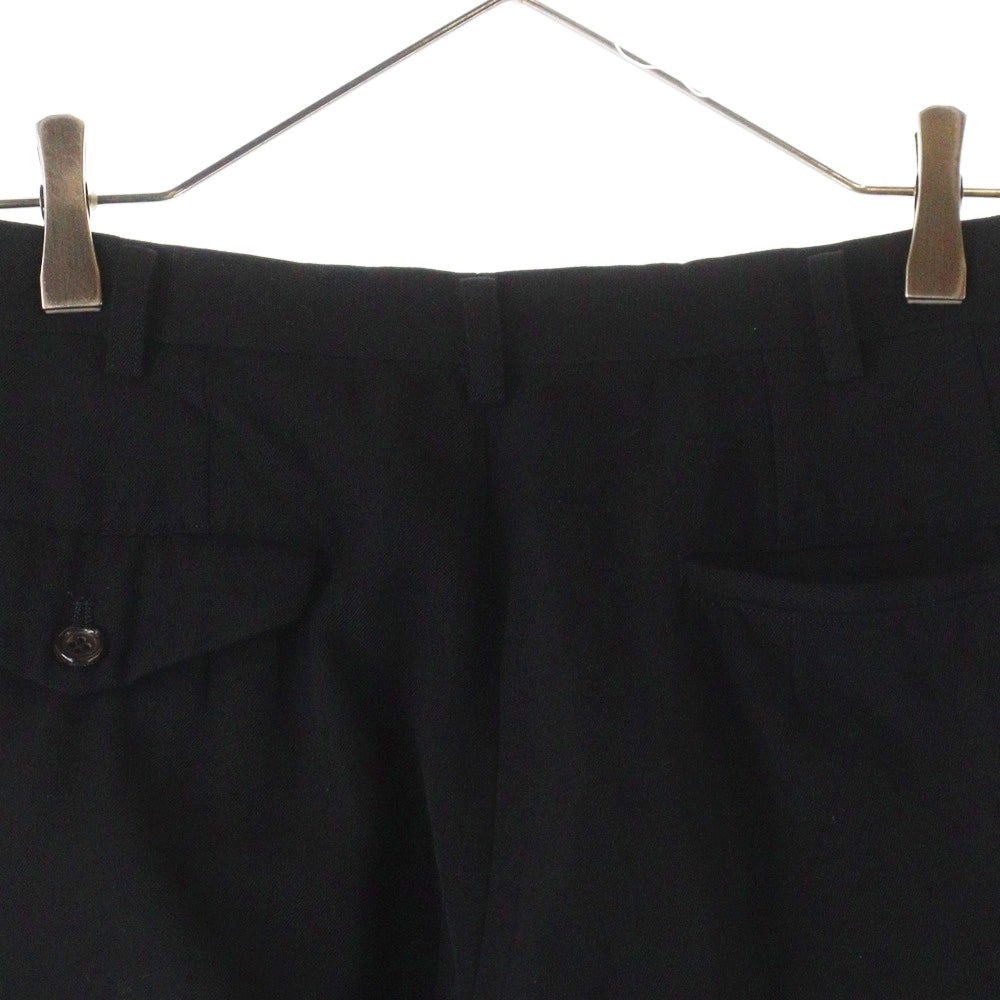 COMME des GARCONS HOMME PLUS(コムデギャルソンオムプリュス) マルチポケット 2タック ジップアップ ウール スラックスパンツ ブラック PP-05038S