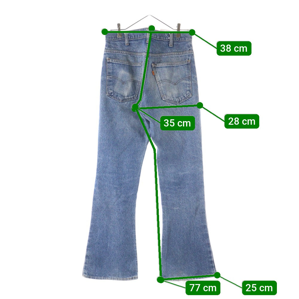 Levi's(リーバイス) 70S~80S VINTAGE ヴィンテージ 646 ボタン裏39 オレンジタブ フレア デニムパンツ ベルボトム インディゴ