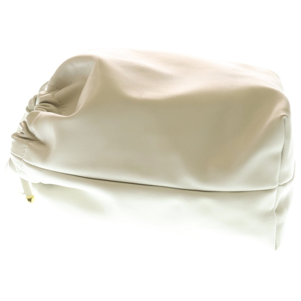 CELERI(セルリ) フェイクレザー ドローストリング ショルダーバッグ ホワイト