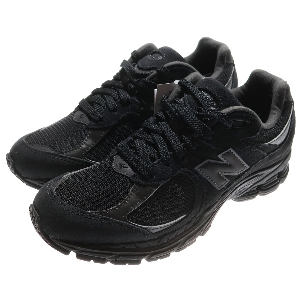 New Balance(ニューバランス) U2002RBL スエード メッシュ切り替え レザーローカットスニーカー ブラック レディース US6/24cm