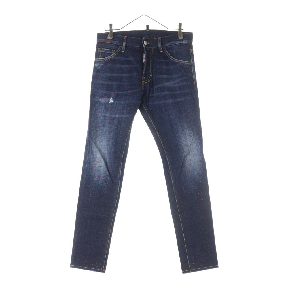 DSQUARED2(ディースクエアード) 20SS DARK NIGHT RED SPOTS WASH COOL GUY JEANS ダークナイト レッド スポット ウォッシュ クールガイ ジーンズ デニム パンツ インディゴ S74LB0767 S30664