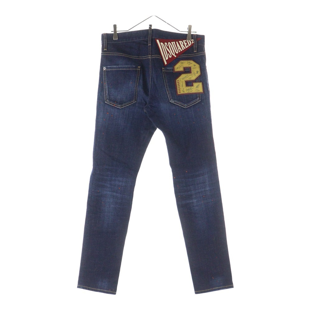 DSQUARED2(ディースクエアード) 20SS DARK NIGHT RED SPOTS WASH COOL GUY JEANS ダークナイト レッド スポット ウォッシュ クールガイ ジーンズ デニム パンツ インディゴ S74LB0767 S30664