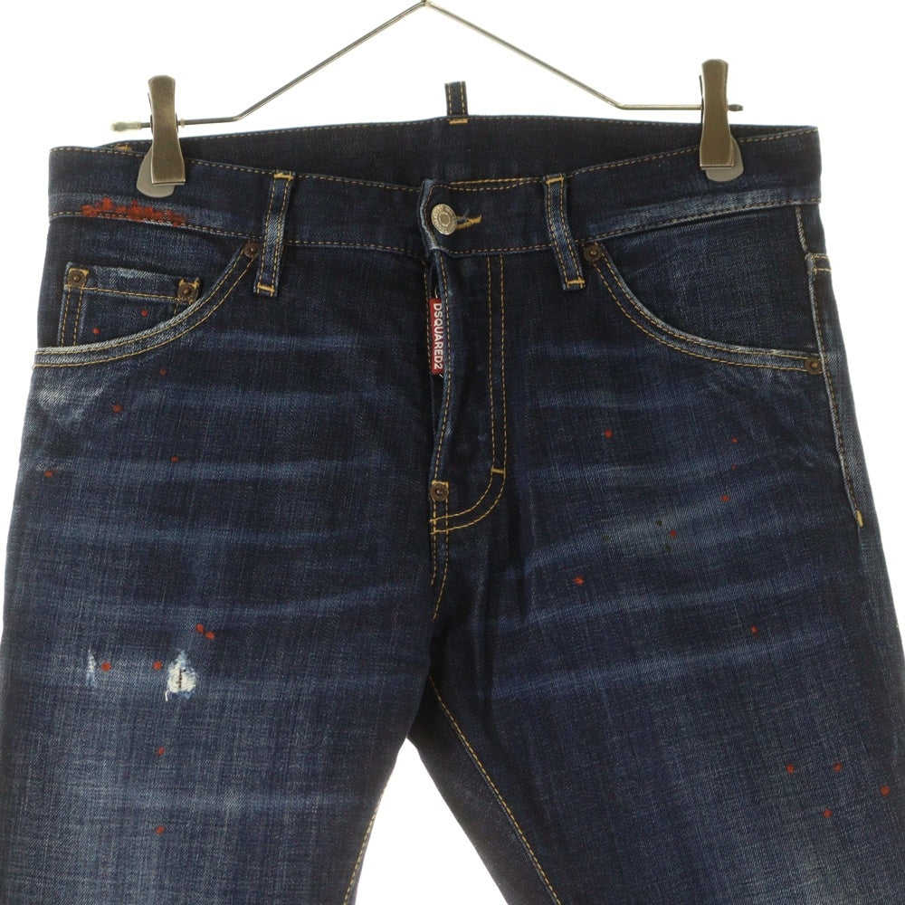 DSQUARED2(ディースクエアード) 20SS DARK NIGHT RED SPOTS WASH COOL GUY JEANS ダークナイト レッド スポット ウォッシュ クールガイ ジーンズ デニム パンツ インディゴ S74LB0767 S30664