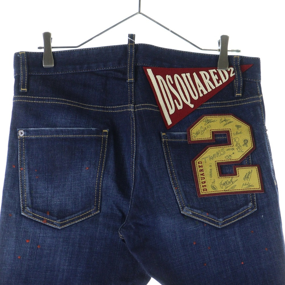 DSQUARED2(ディースクエアード) 20SS DARK NIGHT RED SPOTS WASH COOL GUY JEANS ダークナイト レッド スポット ウォッシュ クールガイ ジーンズ デニム パンツ インディゴ S74LB0767 S30664