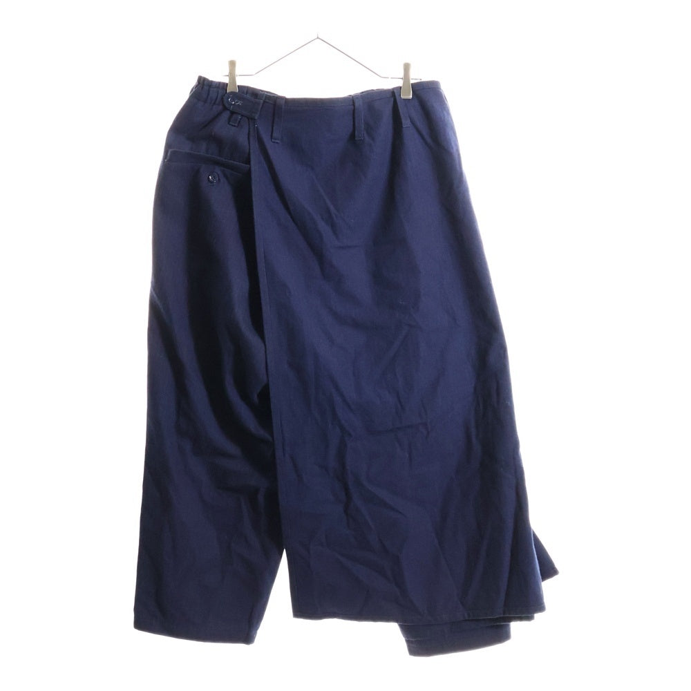 Ground Y(グラウンドワイ) ピンストライプ コットン サルエル ワイドパンツ ブルー GO-P05-004