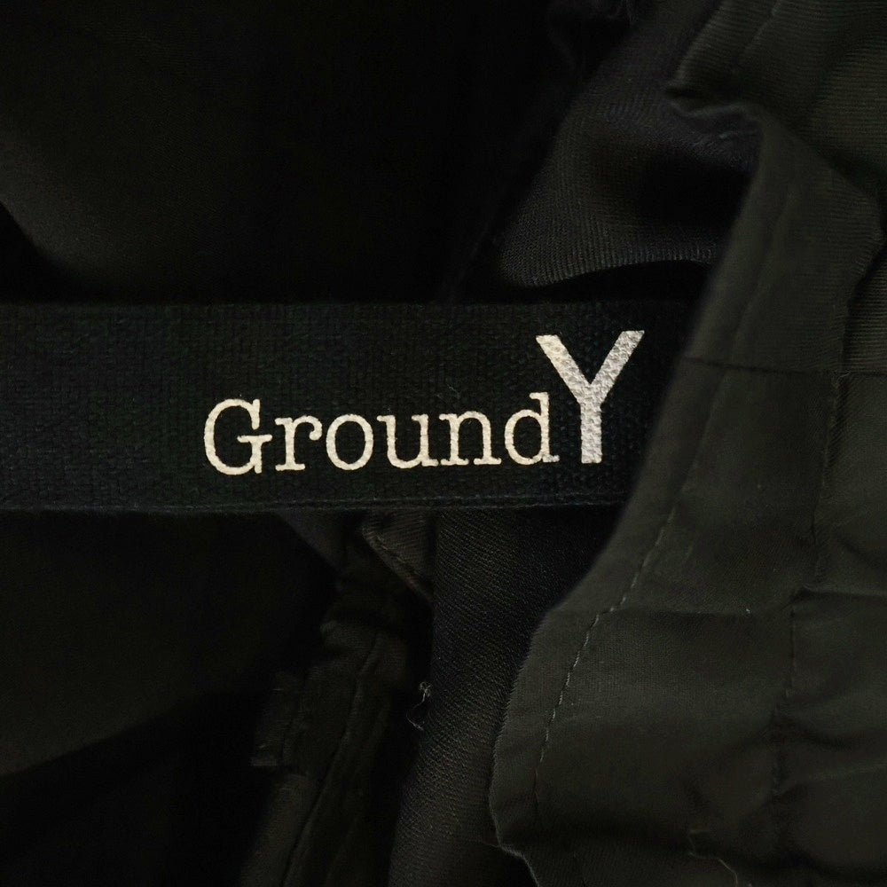Ground Y(グラウンドワイ) ウール サルエル パンツスカート カバーパンツ ブラック GY-P08-100