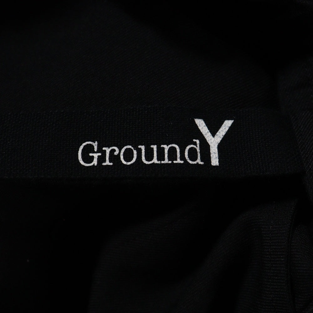 Ground Y(グラウンドワイ) SAMPLE サンプル ドローストリング アシンメトリーバルーンパンツ ブラック