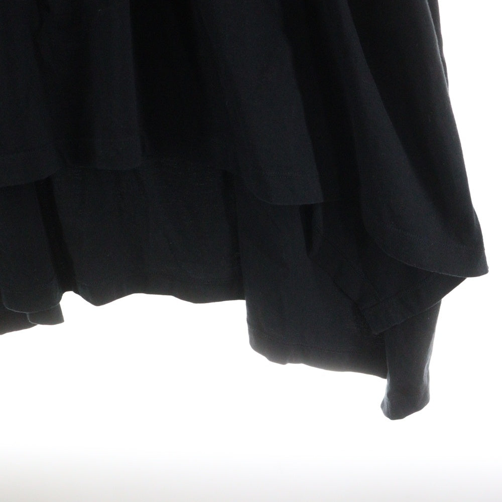 Ground Y(グラウンドワイ) SAMPLE サンプル スリット入り オーバーサイズドカットソー 半袖Tシャツ ブラック GG-T-14-040