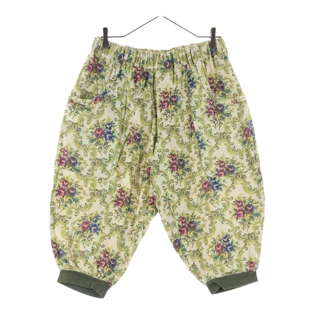 Yohji Yamamoto POUR HOMME(ヨウジヤマモト プールオム) ゴブランリブ フローラル ハーフパンツ ショーツ 総柄 ベージュ HO-P46-036