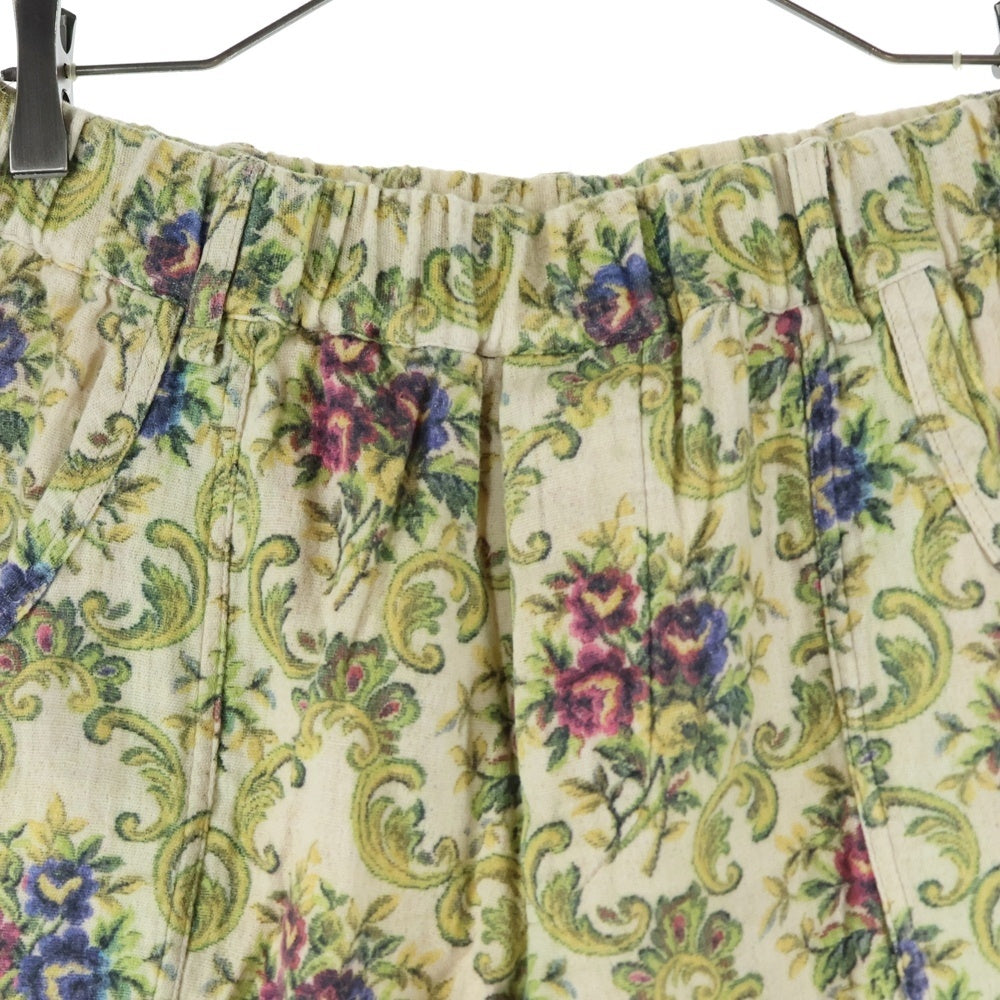 Yohji Yamamoto POUR HOMME(ヨウジヤマモト プールオム) ゴブランリブ フローラル ハーフパンツ ショーツ 総柄 ベージュ HO-P46-036