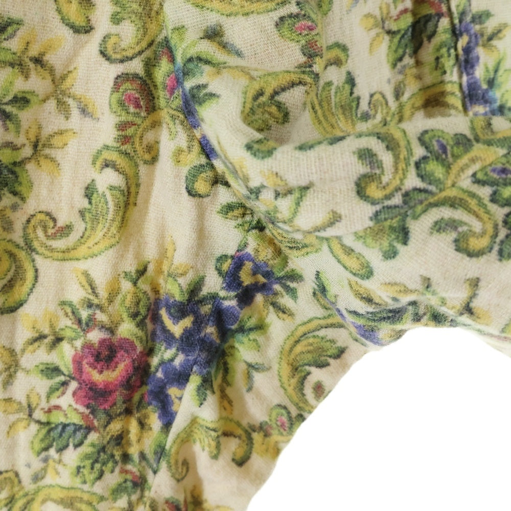 Yohji Yamamoto POUR HOMME(ヨウジヤマモト プールオム) ゴブランリブ フローラル ハーフパンツ ショーツ 総柄 ベージュ HO-P46-036