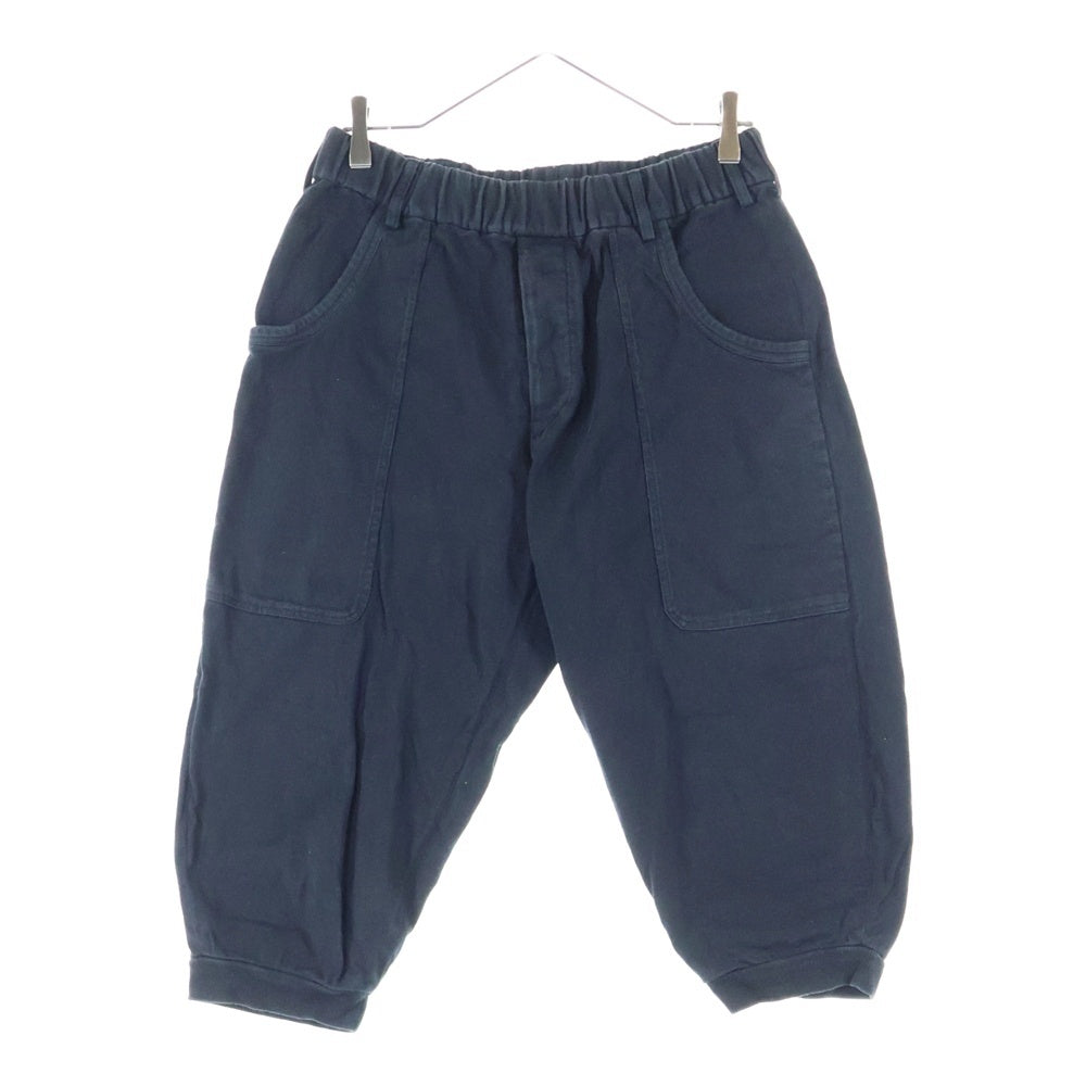 Yohji Yamamoto POUR HOMME(ヨウジヤマモト プールオム) コットンサルエル リブ イージーパンツ ネイビー HO-P46-970