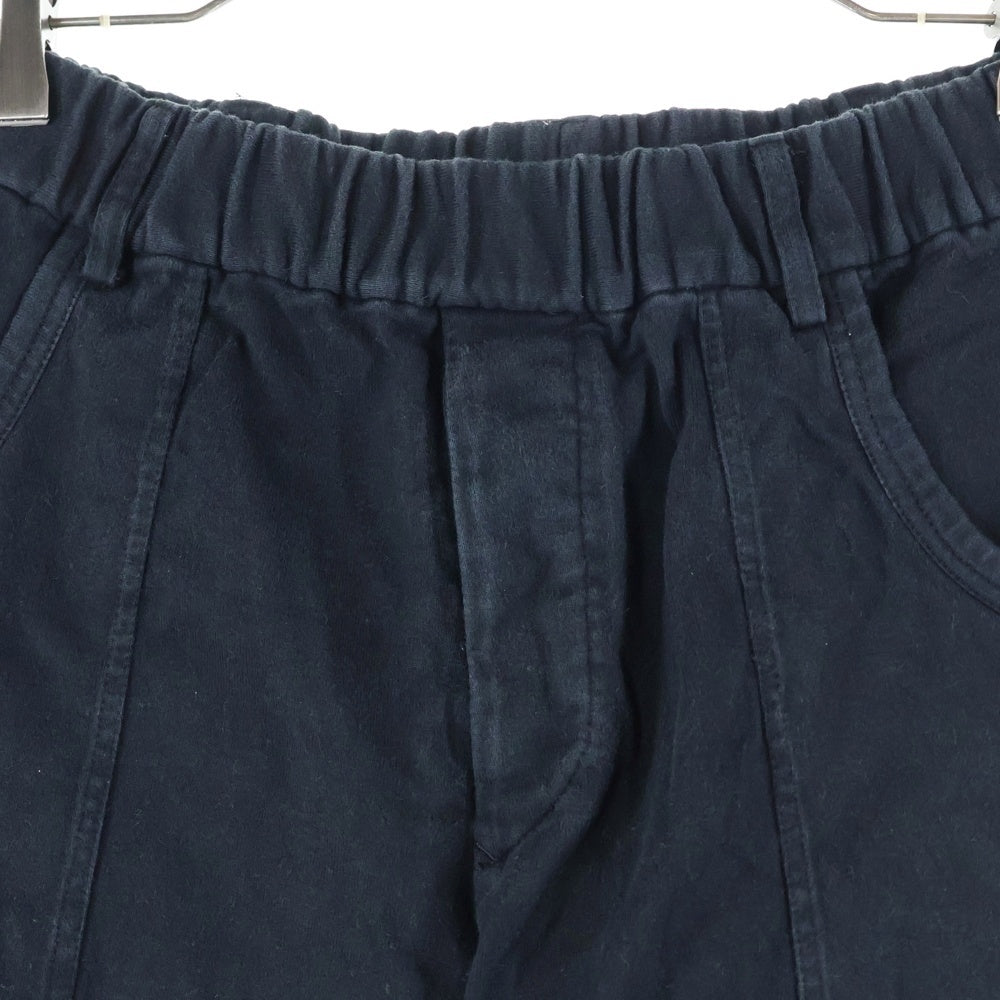 Yohji Yamamoto POUR HOMME(ヨウジヤマモト プールオム) コットンサルエル リブ イージーパンツ ネイビー HO-P46-970