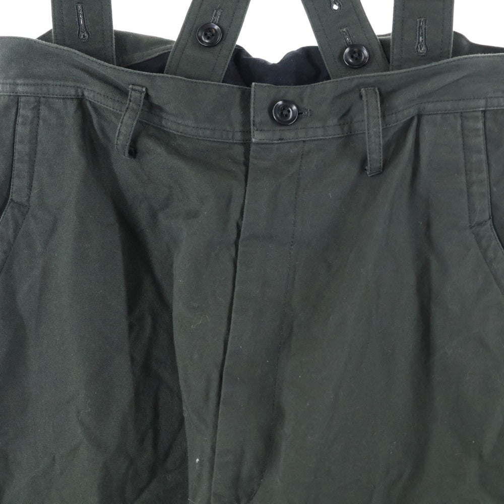Ground Y(グラウンドワイ) SAMPLE サンプル サスペンダーベルト コットンサルエルパンツ カーキ