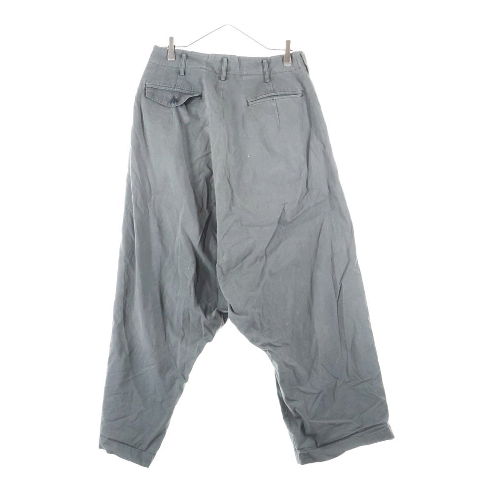 Ground Y(グラウンドワイ) コットン ワイド サルエルパンツ グレー GY-P03-002