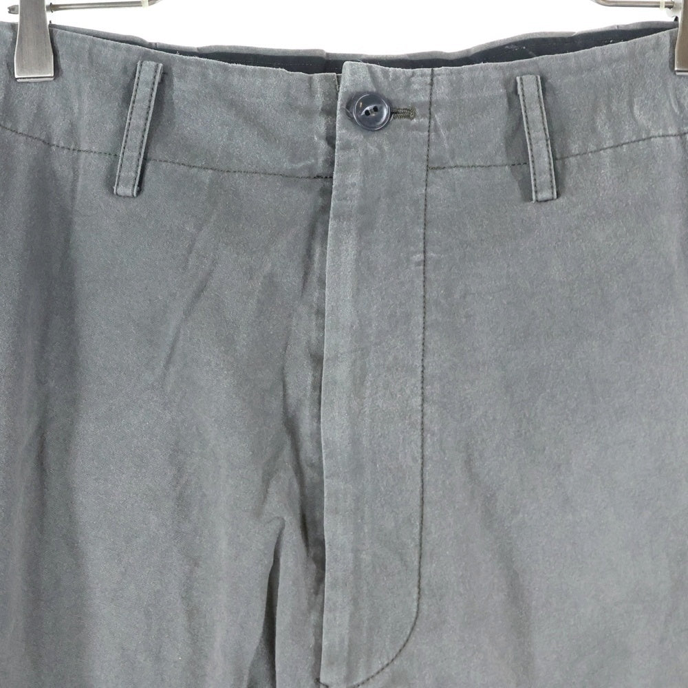 Ground Y(グラウンドワイ) コットン ワイド サルエルパンツ グレー GY-P03-002