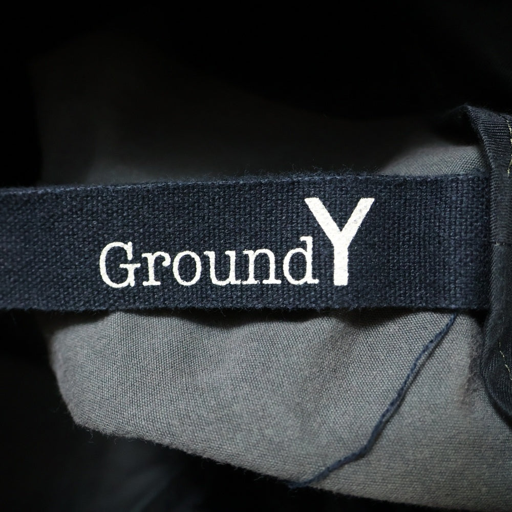 Ground Y(グラウンドワイ) コットン ワイド サルエルパンツ グレー GY-P03-002