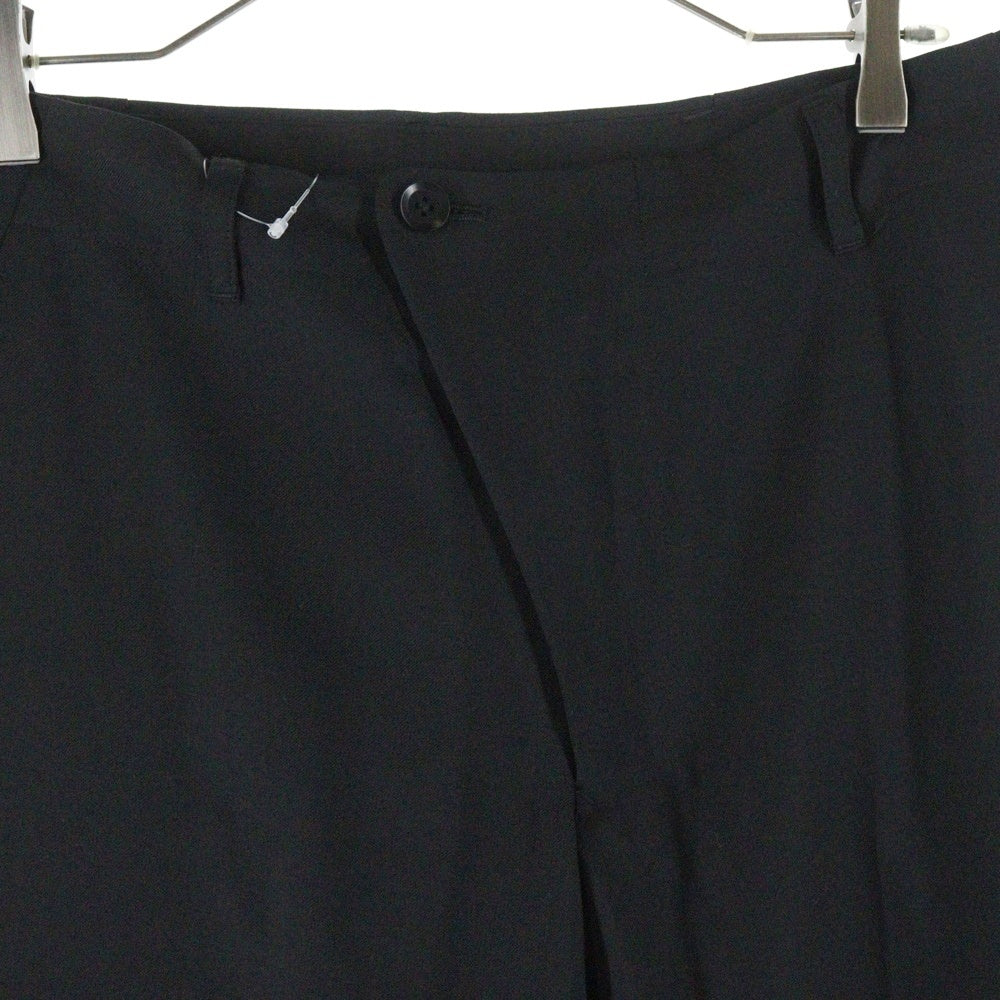 Ground Y(グラウンドワイ) SAMPLE サンプル 比翼 ジップフライ スラックスパンツ ブラック