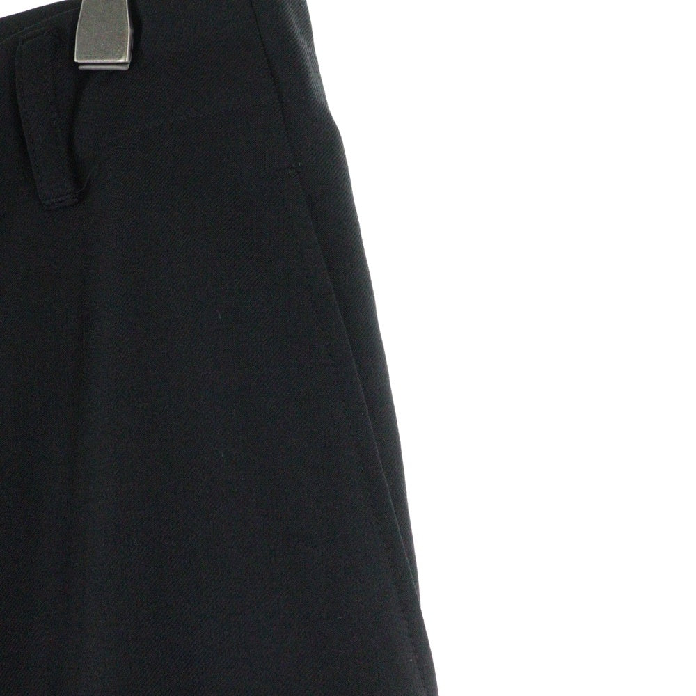 Ground Y(グラウンドワイ) SAMPLE サンプル 比翼 ジップフライ スラックスパンツ ブラック